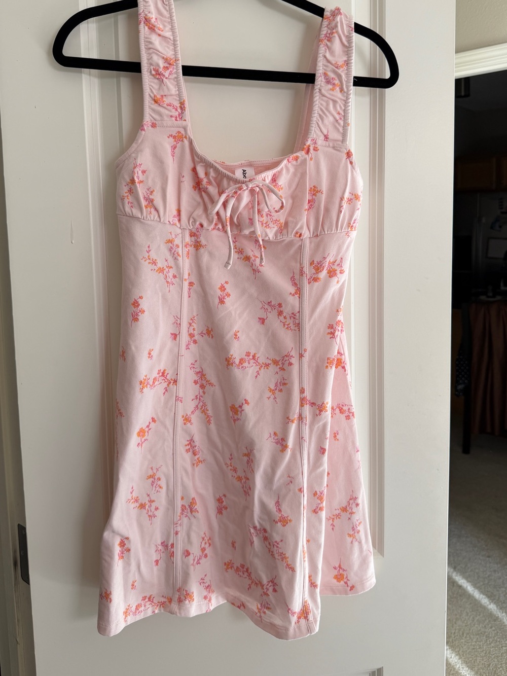 Pink floral dress